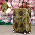 thumbnail image 4 of Yellow Green Leaf Sunflower Pattern Luggage Cover Fashion Suitcase Cover Baggage Covers Fit 25-28 Inch Luggage (Go Travel), 4 of 5