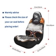 thumbnail image 2 of Goofa Flower Horn Skull A Printed Car Seat Covers, Automotive Seat Covers for Cars Trucks and SUVs, Quick Setup Universal Fit Elastic Seat Covers-2 PCS, 2 of 6