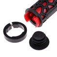 thumbnail image 3 of Manillar De Silicona Puños De Bloqueo Cubierta De Silla Para Bicicletas De Montaña color rojo negro Cola Puños de manillar de bicicleta, 3 of 8