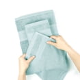 thumbnail image 5 of Everyday Home by Trident 6 Pc Bath Towel Set, 100% Cotton, Plush, Absorbent, Soft Comfort Bathroom Towels, Nile Blue, 5 of 11