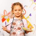 thumbnail image 3 of Halloween Cute Icons on Pink Pattern Kids Aprons for Girls and Boys,Adjustable Neck Strap Toddler Aprons for Kids Cooking Baking,23.6"x19", 3 of 7