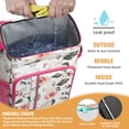 thumbnail image 2 of Travel Cooler Bag - Pioneer Flower Floral Print Pattern Camping Beer Cooler Backpack with Bottle Opener- Waterproof Insulated Picnic Backpacks - Cooler Bag for Beach, 2 of 6
