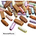thumbnail image 6 of 60pcs Plastic Hair Tube Beads Long Tube Beads,Hair Accessories for Braids DIY Craft Beads, Mixed Colors, 6 of 9