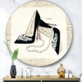 thumbnail image 3 of Designart 'Chic Galm Closet I' Glam Metal Circle Wall Art, 3 of 3