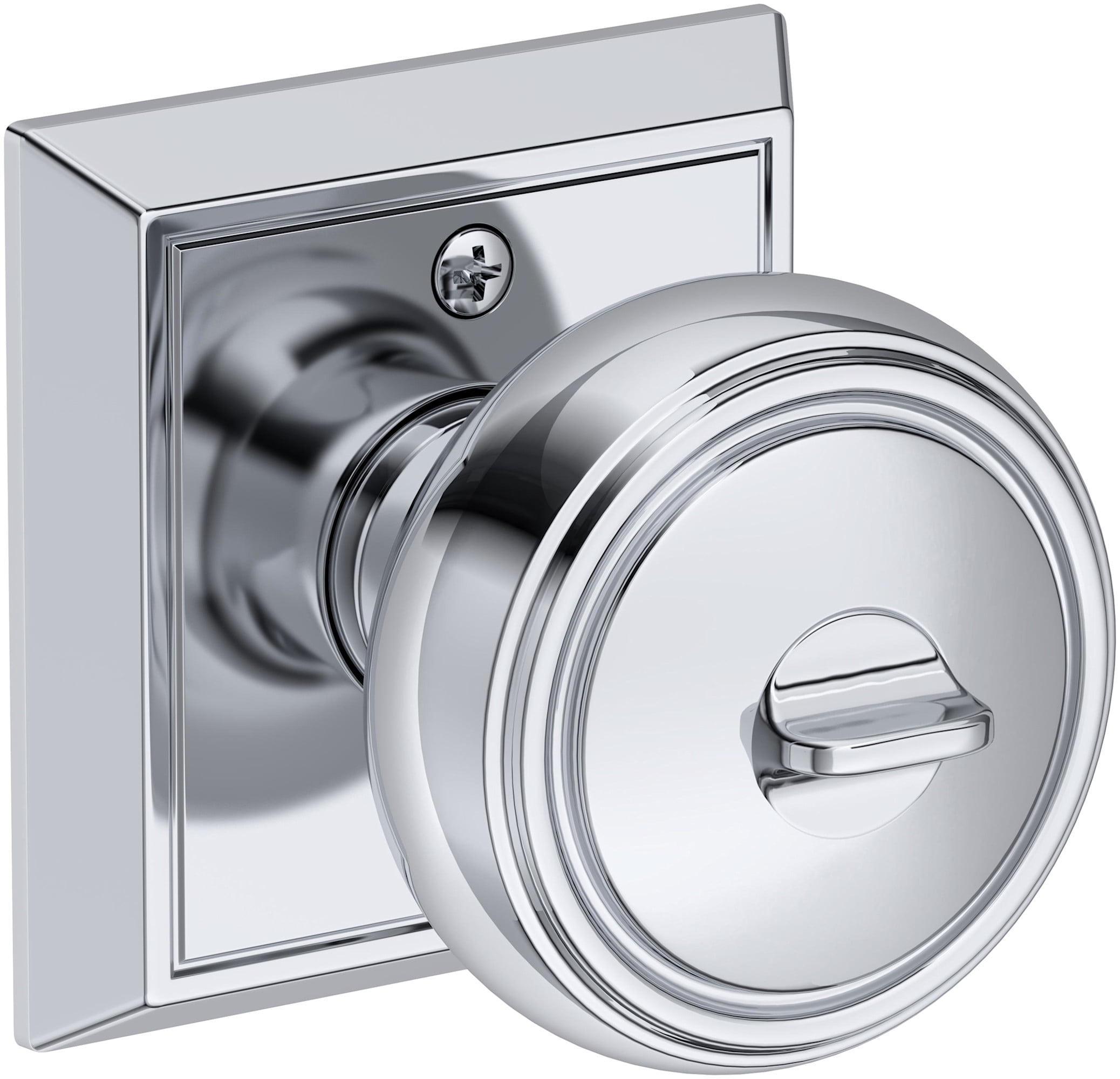Baldwin ENBRECHR190SMC Bremerton Single Cylinder Keyed Entry Door Knob Set - Black