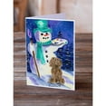 thumbnail image 2 of Artist Snowman with Boykin Spaniel Greeting Cards and Envelopes Pack of 8, 2 of 2