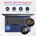 thumbnail image 6 of 17.3" FHD Laptop Computer Intel Core i3-1215U 6-Core Processor (Up to 4.4GHz) 16GB RAM 1TB SSD Intel UHD Graphics 65W GaN Type-C Charger Backlit Keyboard Fingerprint For Home Student Business Blue, 6 of 9