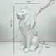 thumbnail image 3 of Figura de león, estatua de león, arte coleccionable, regalos de Navidad, estilo nórdico para sala de estar. blanco, 3 of 7