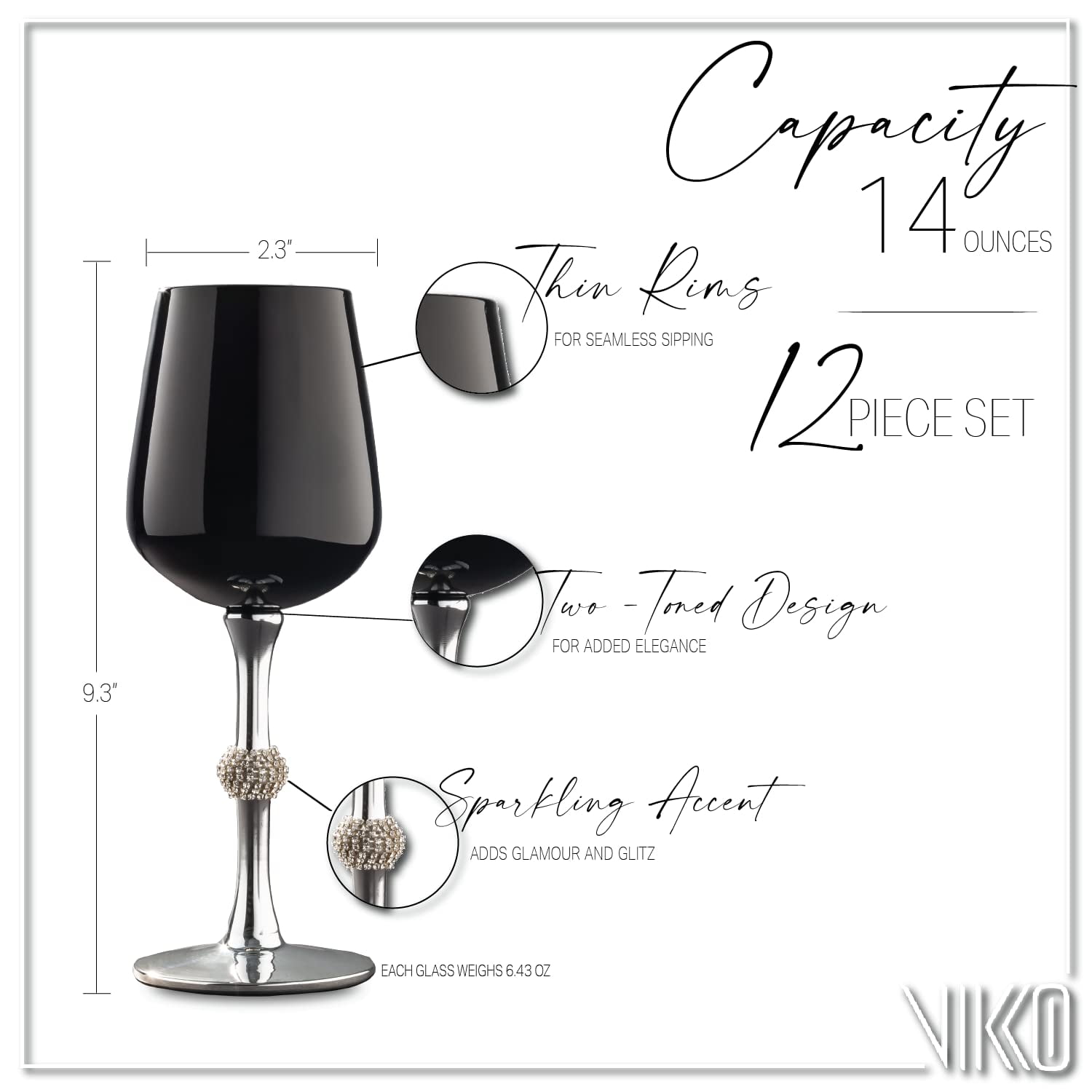 Vikko 5.5-Oz SMALL Wine Glasses: Beautiful Round Dessert Wine Glasses - Set  of Wine Glasses - Durabl…See more Vikko 5.5-Oz SMALL Wine Glasses