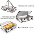 thumbnail image 3 of Numjaw Casserole Carrier for Hot or Cold Food,Insulated Casserole Travel Carry Bag,Pie Carrier,Casserole Dish with Lid and Carrying Case,Food Warmer Bag for Party/Picnic, 3 of 7