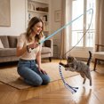 thumbnail image 5 of Tong Retractable Interactive Teaser Wand Exercising Stick For Puppy Small Medium & Cats Boredom & Training, 5 of 5