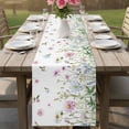 thumbnail image 6 of Retro Garden Flowers Plants Table Runner 36 Inches Long,Kitchen Dining Tablerunners Farmhouse Watercolor Floral Linen Table Runners Dresser Scarves for Home Dinner Wedding Holiday Party Decor, 6 of 9