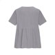 thumbnail image 5 of Craaazy Women's Casual V Neck Blouse, Solid Color Short Sleeve Button Down Shirt, Loose Fit Comfy Breathable Cotton Linen Tops for Daily Wear Gifts, 5 of 6