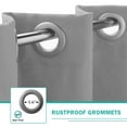 thumbnail image 4 of Pro Space 50" x 96" Indoor/Outdoor Curtains Grommet Curtain on Top and Bottom (1 panel - Gray), 4 of 8