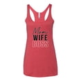 thumbnail image 2 of Wild Bobby, Mom Wife Boss Mother's Day Tri-Blend Racerback Tank Top, Vintage Red, X-Large, 2 of 6