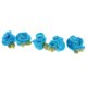thumbnail image 5 of Apliques de flores de ganchillo Sunnimix hechos a mano para decoración de muñeca sombrero bolso vestido ropa Azul, 5 of 7