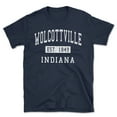 thumbnail image 1 of Wolcottville Indiana Classic Established Men's Cotton T-Shirt, 1 of 1