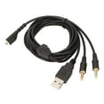 thumbnail image 4 of Headset Sound Cord, Universal Headphone Cable Stable Signal OFC Core Black With Light For Cell Phones For Gaming Headset, 4 of 8