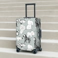 thumbnail image 6 of Susaid African Animals Print Elastic Washable Suitcase Cover with Hidden Zipper, Fits 18-32 Inch Luggage for Protection During Travel-X-Large, 6 of 7