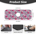 thumbnail image 2 of Logiee Flamingos Print Kitchen Sink Splash Guard Faucet Mat for Splash Guard Behind Faucet Drip Catcher for Kitchen,Bathroom,Sink Mat,Dish Drying Mat,Bathroom-15" X 5.5", 2 of 7