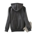 thumbnail image 3 of Lentta Women's Winter Hoodies Pullover Sherpa Fleece Warm Heavyweight Sweatshirt (DarkGrey-L), 3 of 5