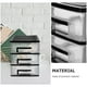 thumbnail image 5 of WORGEOUS Armario tipo cajón de plástico de tres capas Armario de almacenamiento portátil Armario de almacenamiento multifunción Organizador de muebles (Negro y transparente), 5 of 8