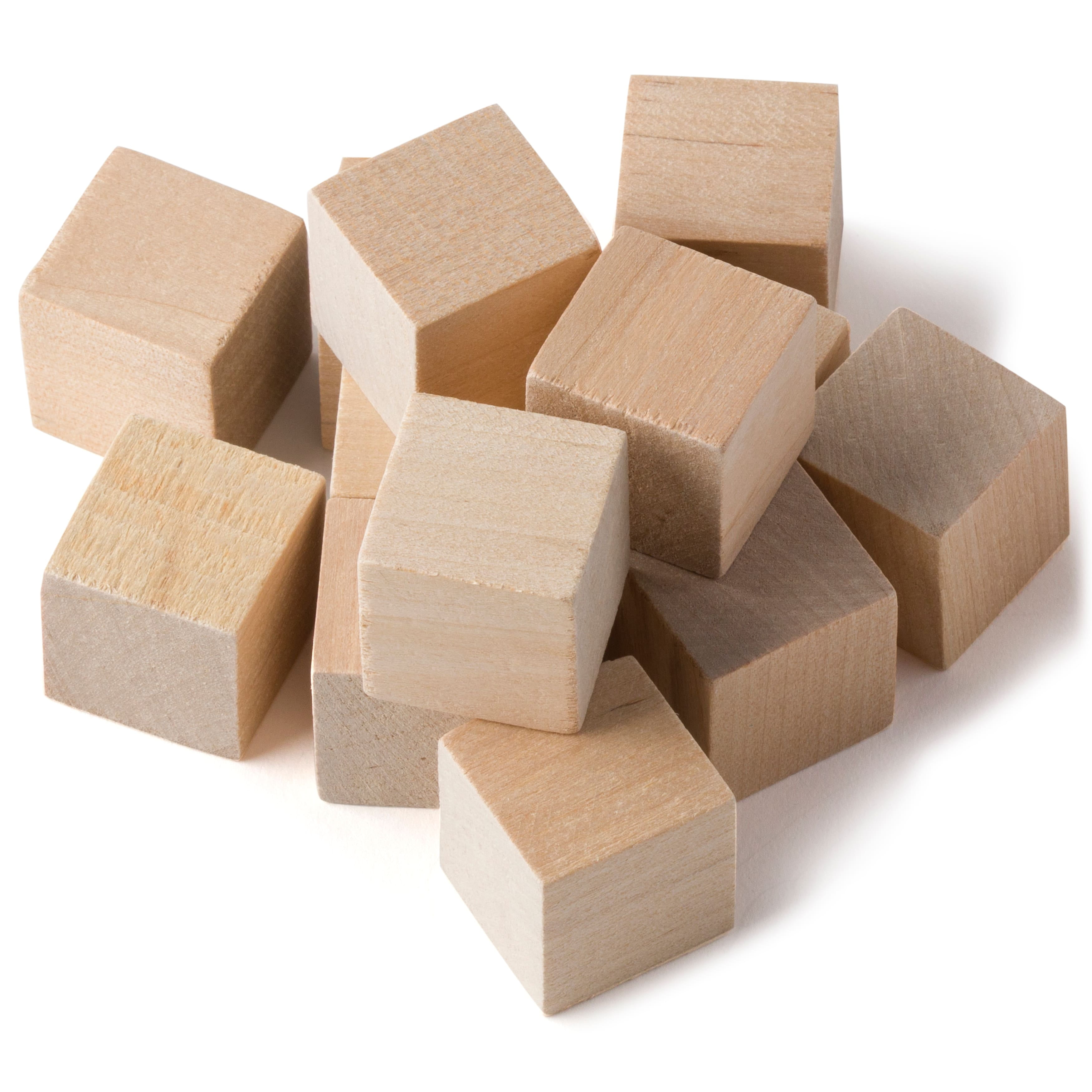 MICHAELS Bulk 6 Packs 13 ct. (78 total) 1" Wood Square Blocks by Make
