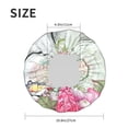 thumbnail image 6 of Kll Vintage Wood With Floral Pattern Shower Cap & Bath Cap For Women,Reversible Oversized Waterproof Shower Caps For All Hair Lengths,Elastic Reusable Bathing Hair Cap, 6 of 9