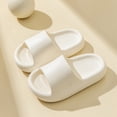 thumbnail image 2 of TOWED22 Kids Boys Girls Slides Sandals Comfort Non-Slip Beach Pool Shower Shoes Indoor Outdoor (Little Kid/Big Kid)(White,11), 2 of 9