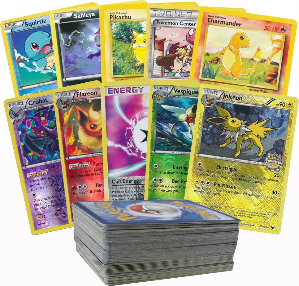 Pokemon Official TCG Card Lot 150 Assorted Pokemon Cards with Collectible Tin!! 