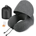 thumbnail image 1 of Almohada DE cuello para viajes YONGSHENG con capucha espuma viscoelástica portátil, 1 of 5