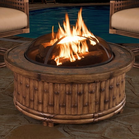 Sunjoy Tiki 36 Diam Fire Pit Walmart Com