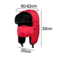 thumbnail image 7 of Winter Unisex Face Mask Earflap Plush Lined Hat Thick Warm Outdoor Riding Cap, 7 of 7