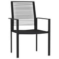 thumbnail image 2 of vidaXL 3 Piece Garden Dining Set Black, 2 of 4