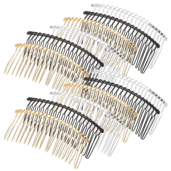 Milisten 12-Pack Metal Hair Fork Clips Matte Hair Styling Accessories for Women and Men