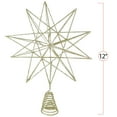 thumbnail image 2 of Ornativity Sparkly Wire Star Gold Metal Christmas Tree Topper, 1.3", 2 of 6