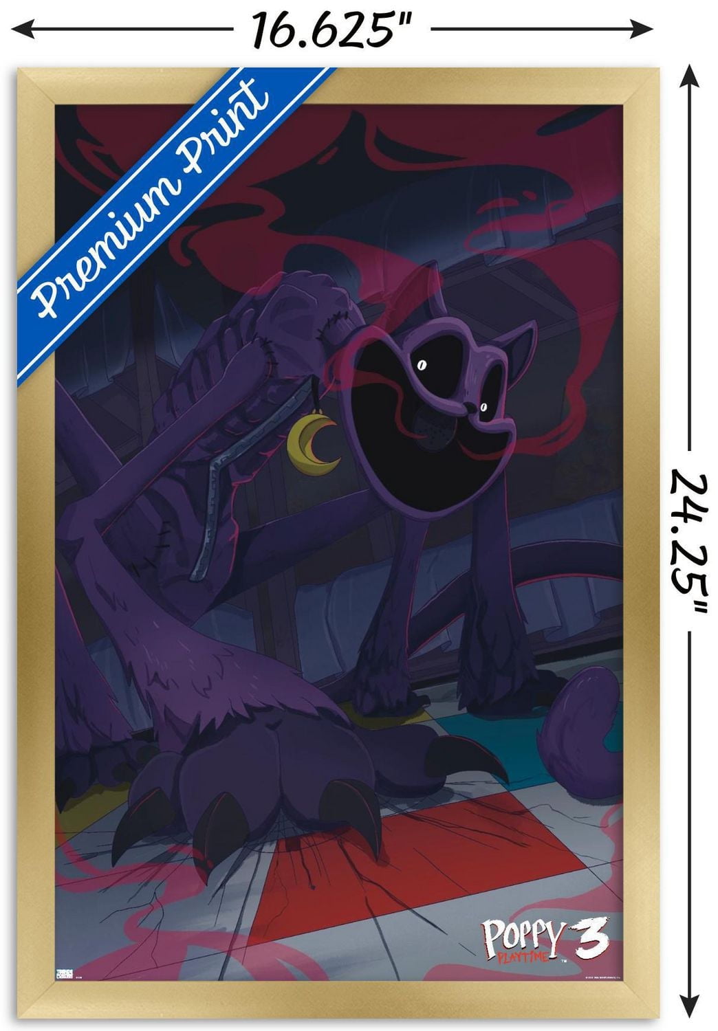 Poppy Playtime: Chapter 3 - CatNap Wall Poster, 22.375" x 34"