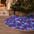 thumbnail image 5 of Sikiie Skull daisy purple Nativity Christmas Tree Skirt, Jesus Christian Winter Holiday Tree Mat Decoration(30-48IN)48", 5 of 6