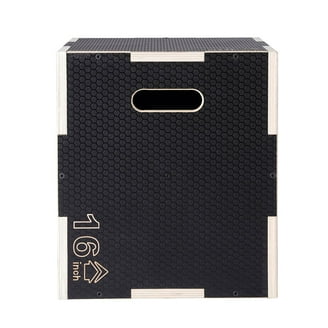 Gymax 18'' PVC Soft Foam Jumping Box Plyometric Exercise Blue