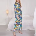 thumbnail image 3 of Rateoe tractor and garden Pattern Womens Pajamas Set Long Sleeve Sleepwear Button Down Nightwear Soft Cotton Pj Lounge Sets-Large, 3 of 7