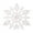 White, variant on Gustave 4inches Set of 12 Plastic Glitter Snowflake Christmas Ornaments for Xmas Tree Decorating, Garland Crafting, Home Christmas New Year Embellishing "Blue"