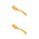 thumbnail image 4 of Yuarrent Cuchara antiadherente, fácil de limpiar, ligera, para revolver, cucharas para cenar, suministros de cocina, cucharón de arroz, Naranja 2piezas, 4 of 6