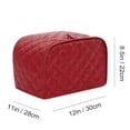 thumbnail image 3 of Quilted Toaster Cover for Most Standard 2-Slice Toasters - Kitchen Small Appliance Cover for Dust, Fingerprint, and Spill Protection - Durable Polyester Material A Bread Machine Cover, 3 of 3