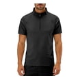 thumbnail image 2 of Hilenly Men’s Quarter Zip Pullover Big and Tall Short Sleeve Athletic Shirts Stand Collar Gym Workout Tee Shirt, 2 of 9