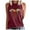 Burgundy, variant on IROINNID Tank for Women Sleeveless Summer Casual Tops Regular Round Neck Printing Sleeveless Vest Tops Blue