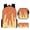 F12-Orange, variant on FYDUU Girls Backpacks Ice Cream School Bag 3 Piece Backpack with Lunch Box Pencil Case for School Wear Casual Daypack School Supplies