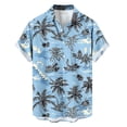thumbnail image 4 of Tshirts Shirts for Men Cotton,Hawaiian Shirts for Men Casual Summer Beach Shirt Button Down Floral Tropical Vacation Short Sleeve Shirts, 4 of 6
