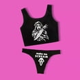 thumbnail image 2 of ZPAQI Sexy Goth Women's Bikini Two Piece Print Bikini Suit Swimsuit Goth Beach, 2 of 10