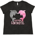 thumbnail image 3 of Inktastic You're Flippin' Fintastic Dolphins Women's Plus Size T-Shirt, 3 of 5