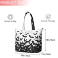 thumbnail image 4 of Halloween Bat Swarm Pattern Travel Tote Bags for Women Carry On,Large Weekender Bags for Women Travel,Multi Functional Duffle Bag for Work,Shopping,Sports, 4 of 5
